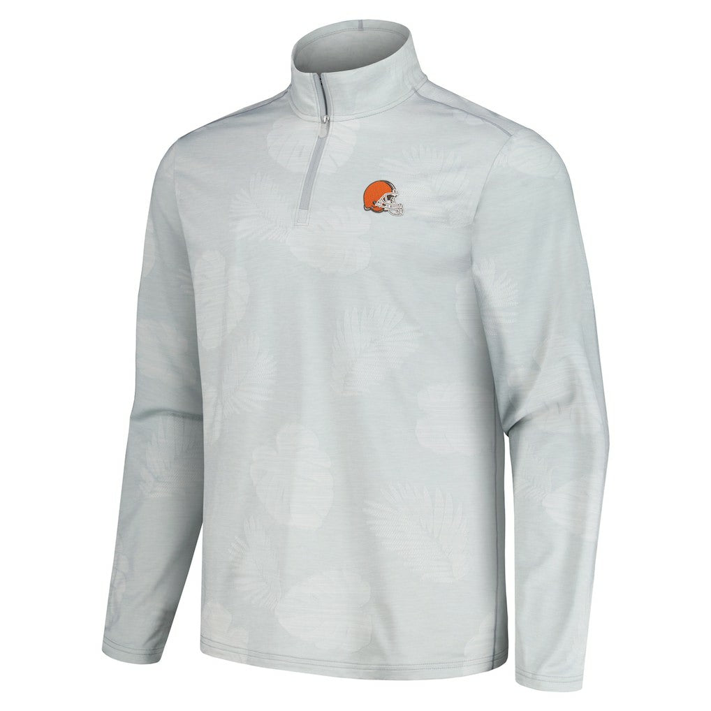 Cleveland Browns Delray Frond IslandZone Half-Zip Sweatshirt - Gray outlet