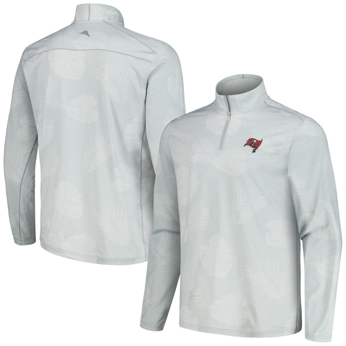 Tampa Bay Buccaneers Delray Frond IslandZone Half-Zip Sweatshirt - Gray discount