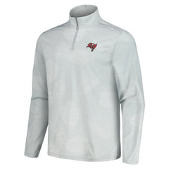 Tampa Bay Buccaneers Delray Frond IslandZone Half-Zip Sweatshirt - Gray discount