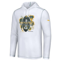 Green Bay Packers Graffiti Touchdown Pullover Hoodie - White discount