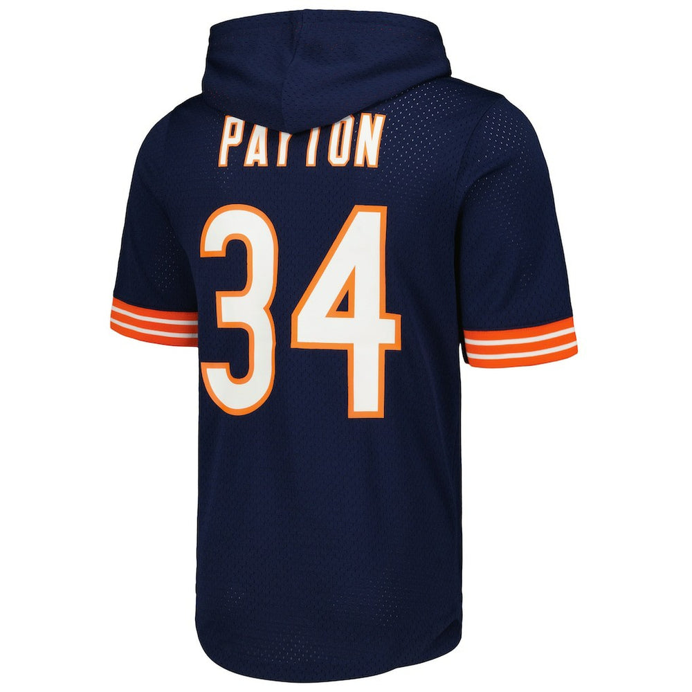 Walter Payton Chicago Bears Retired Player Name & Number Mesh Hoodie T-Shirt - Navy cheap