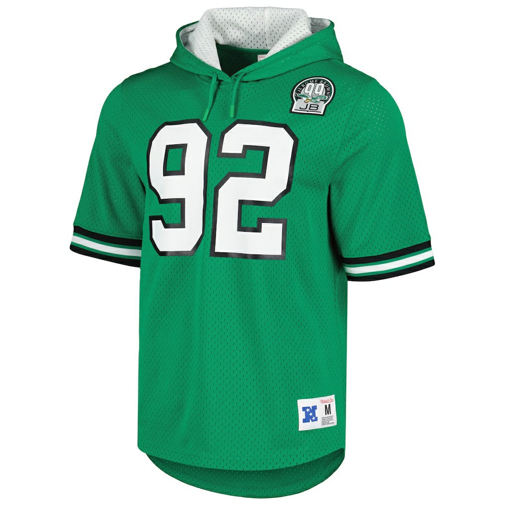 Reggie White Philadelphia Eagles Retired Player Name & Number Mesh Hoodie T-Shirt - Kelly Green online