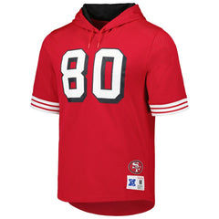Jerry Rice San Francisco 49ers Retired Player Name & Number Mesh Hoodie T-Shirt - Scarlet online