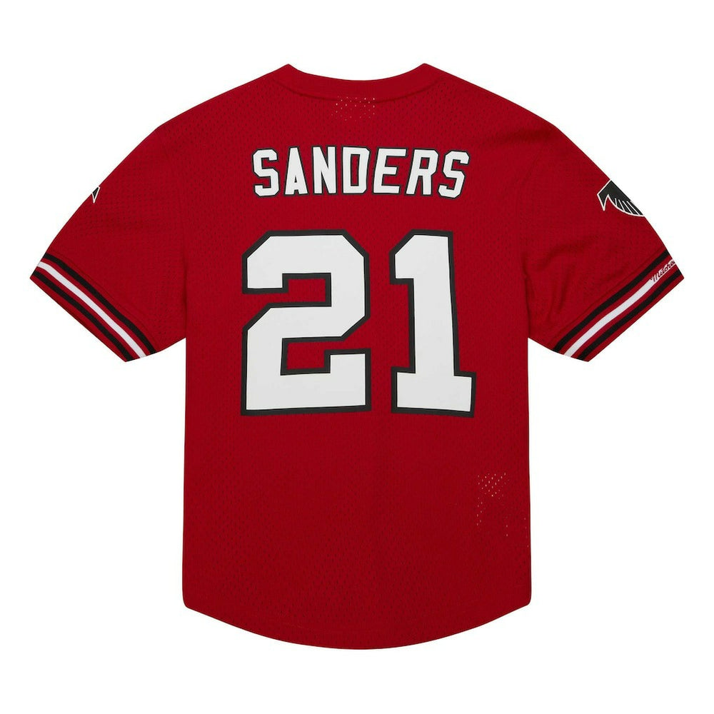 Deion Sanders Atlanta Falcons Retired Player Name & Number Mesh Top - Red on sale
