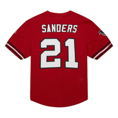Deion Sanders Atlanta Falcons Retired Player Name & Number Mesh Top - Red on sale