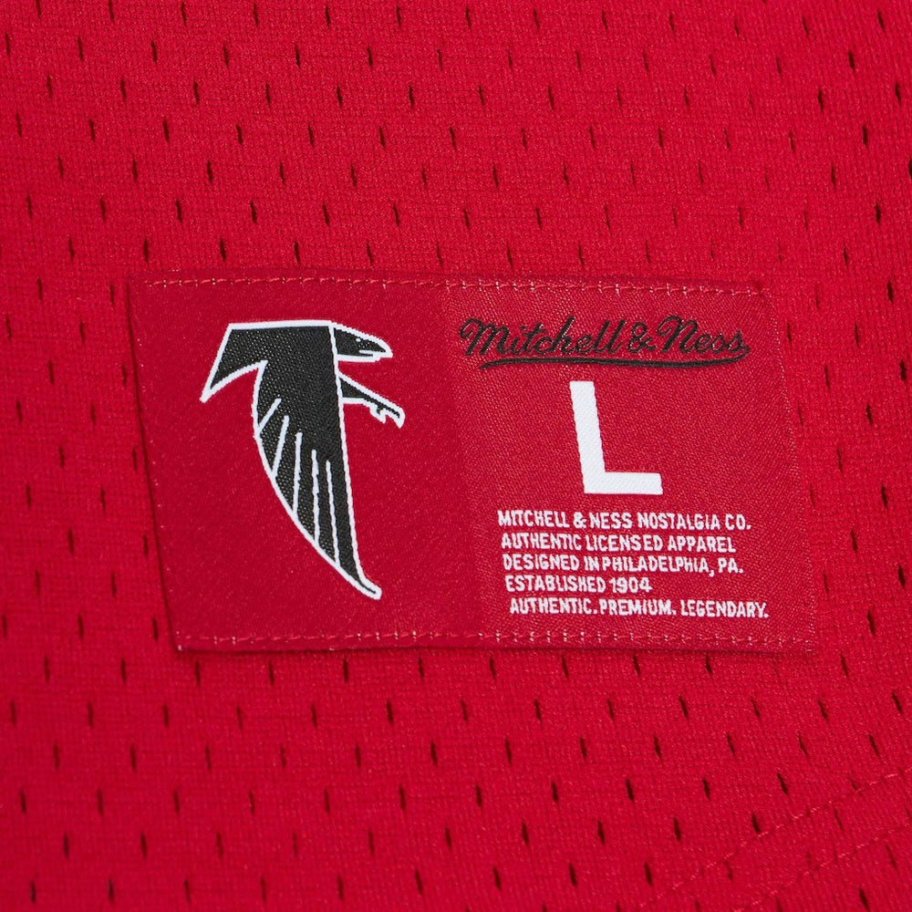 Deion Sanders Atlanta Falcons Retired Player Name & Number Mesh Top - Red on sale