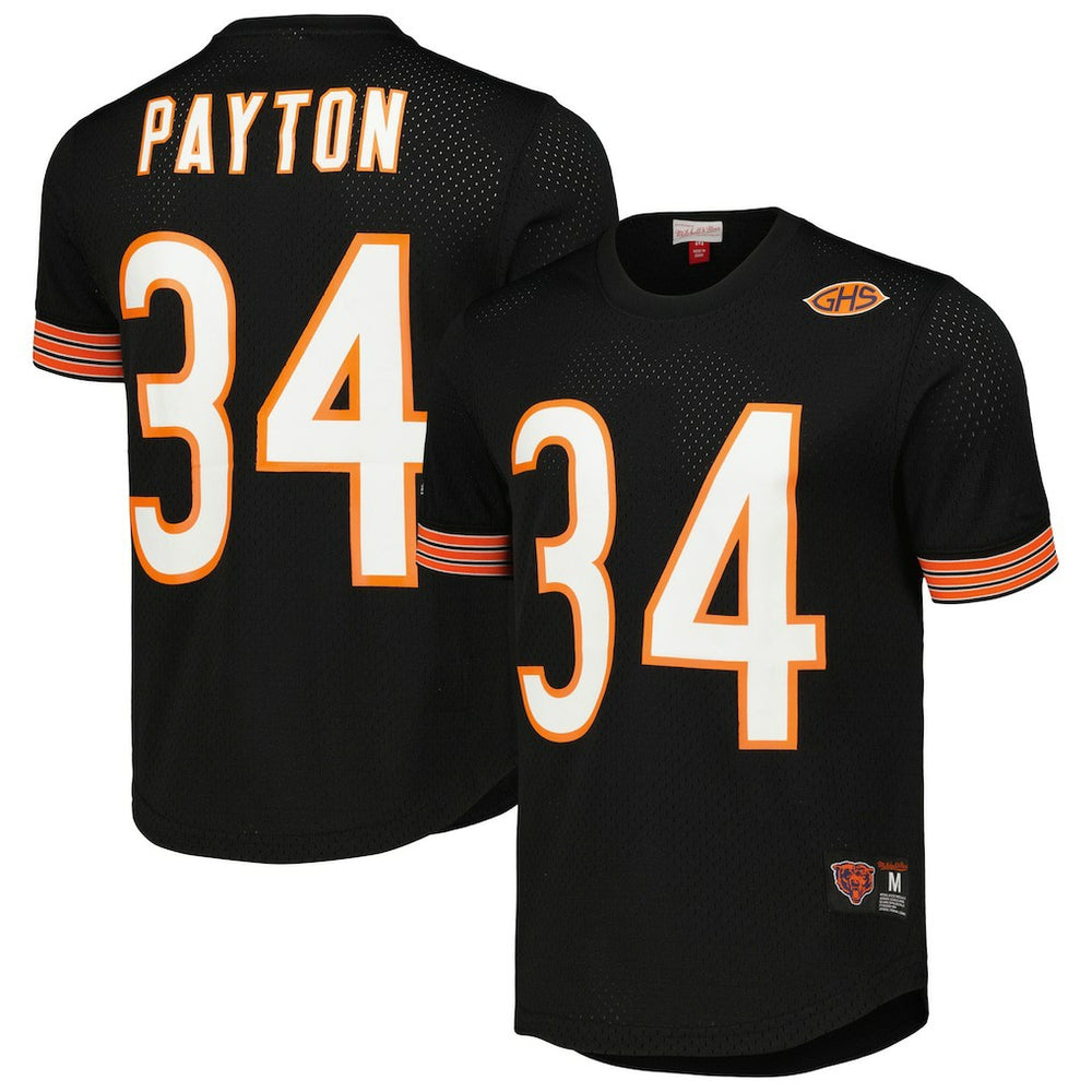 Walter Payton Chicago Bears Retired Player Name & Number Mesh Top - Black discount