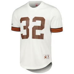 Jim Brown Cleveland Browns Retired Player Name & Number Mesh Top - White online