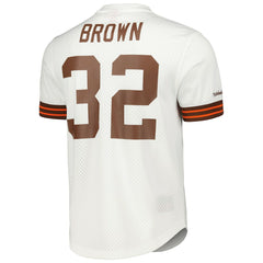 Jim Brown Cleveland Browns Retired Player Name & Number Mesh Top - White online