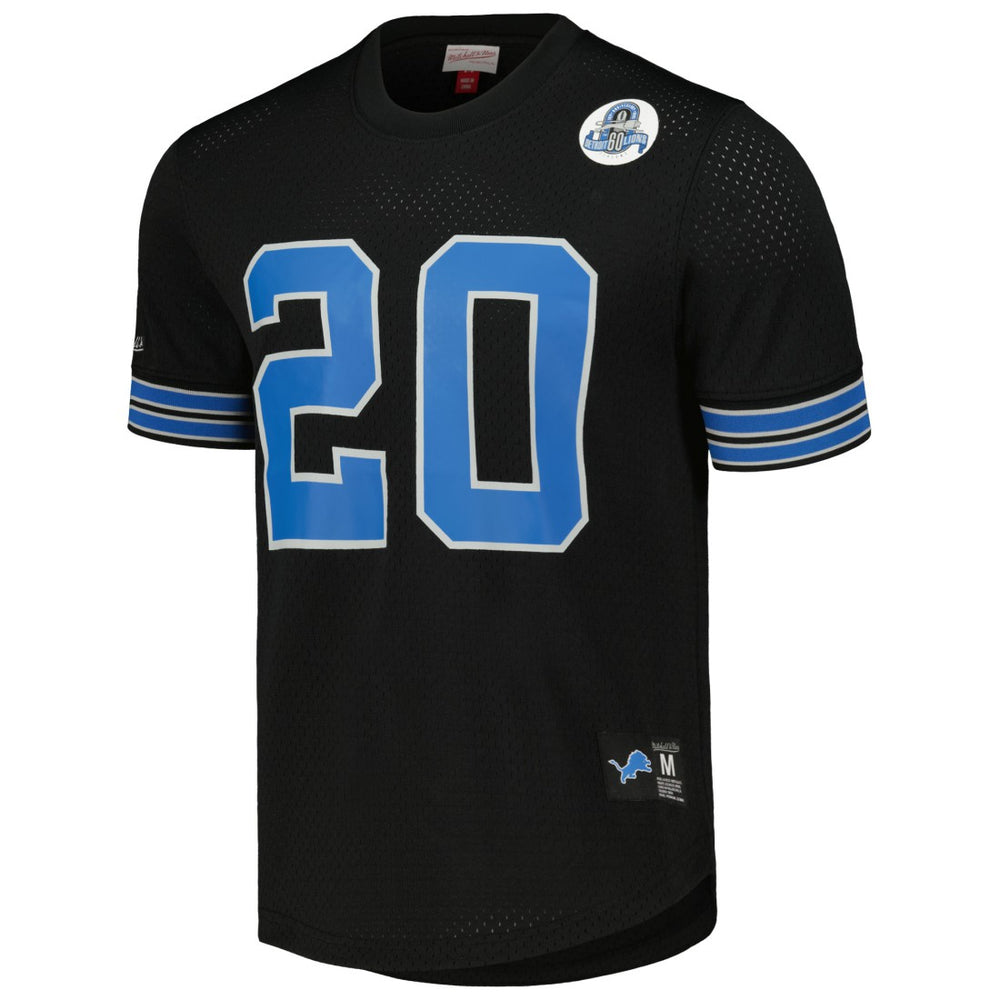 Barry Sanders Detroit Lions Retired Player Name & Number Mesh Top - Black on sale