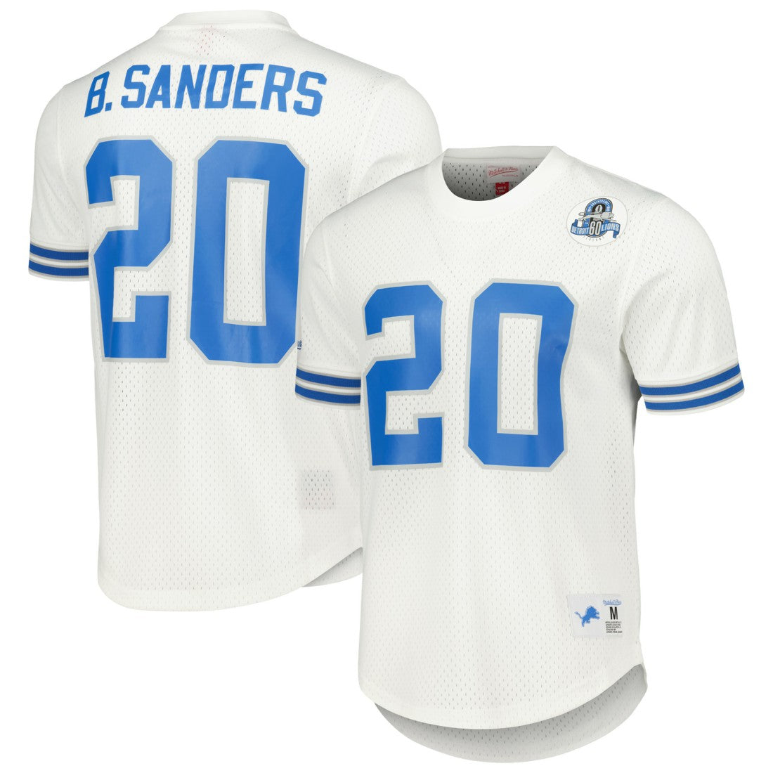 Barry Sanders Detroit Lions Retired Player Name & Number Mesh Top - White cheap