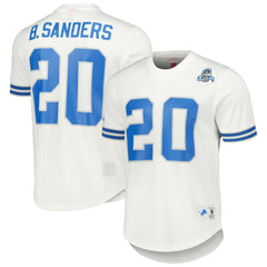 Barry Sanders Detroit Lions Retired Player Name & Number Mesh Top - White cheap