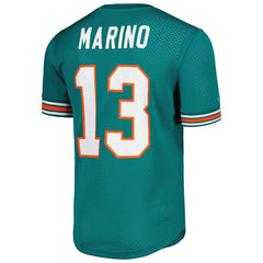 Dan Marino Miami Dolphins Retired Player Name & Number Mesh Top - Aqua sale