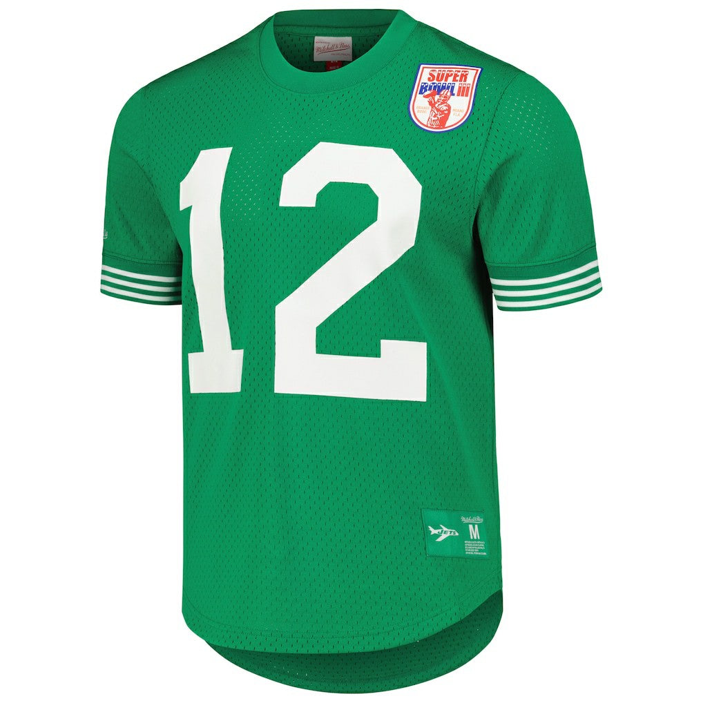 Joe Namath New York Jets Retired Player Name & Number Mesh Top - Kelly Green outlet