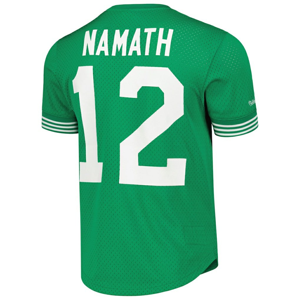 Joe Namath New York Jets Retired Player Name & Number Mesh Top - Kelly Green outlet