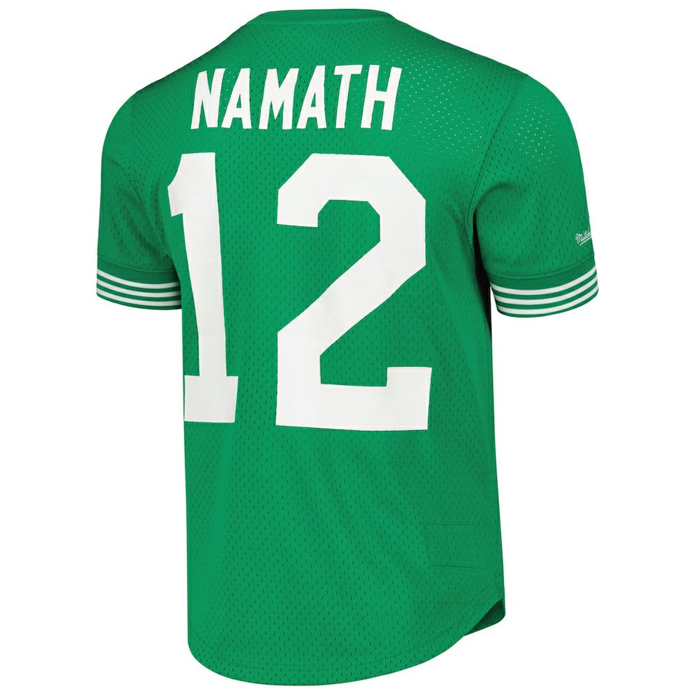 Joe Namath New York Jets Retired Player Name & Number Mesh Top - Kelly Green outlet