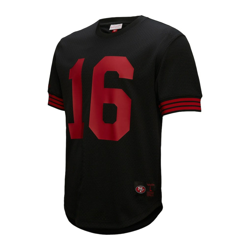 Joe Montana San Francisco 49ers Retired Player Name & Number Mesh Top - Black for sale