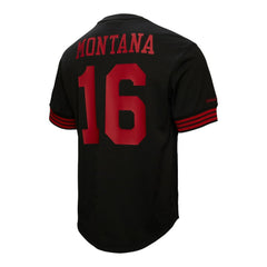 Joe Montana San Francisco 49ers Retired Player Name & Number Mesh Top - Black for sale