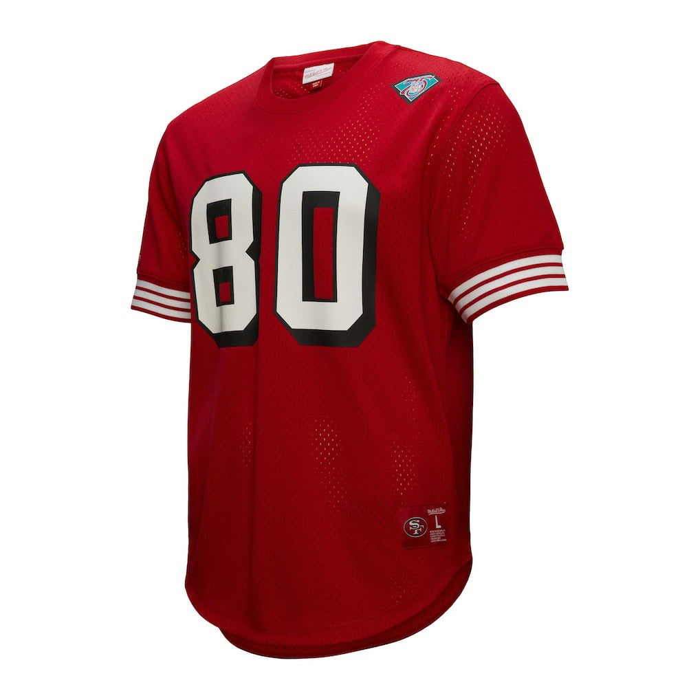 Jerry Rice San Francisco 49ers Retired Player Name & Number Mesh Top - Scarlet for sale