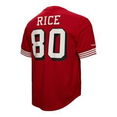 Jerry Rice San Francisco 49ers Retired Player Name & Number Mesh Top - Scarlet for sale