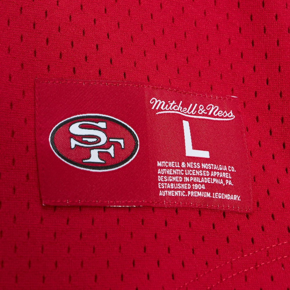 Jerry Rice San Francisco 49ers Retired Player Name & Number Mesh Top - Scarlet for sale