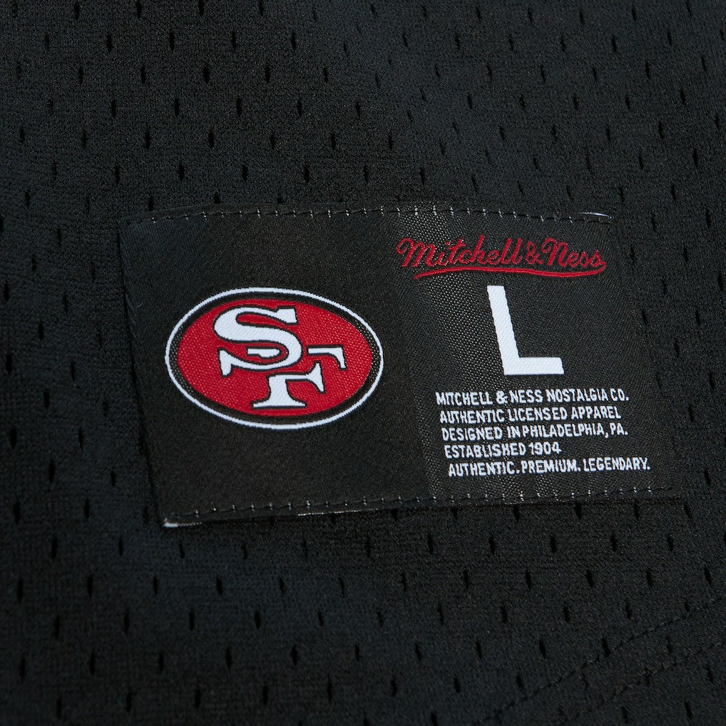 Steve Young San Francisco 49ers Retired Player Name & Number Mesh Top - Black discount