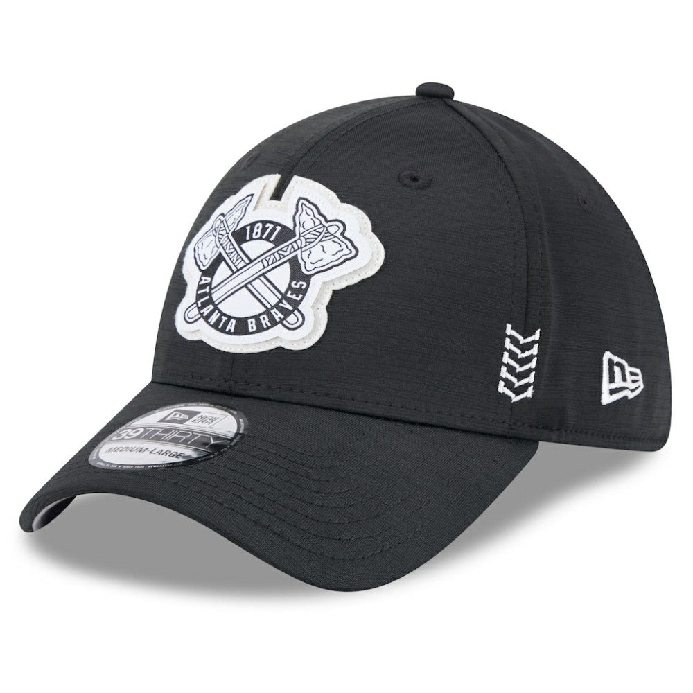 Atlanta Braves 2024 Clubhouse 39THIRTY Flex Hat Black
