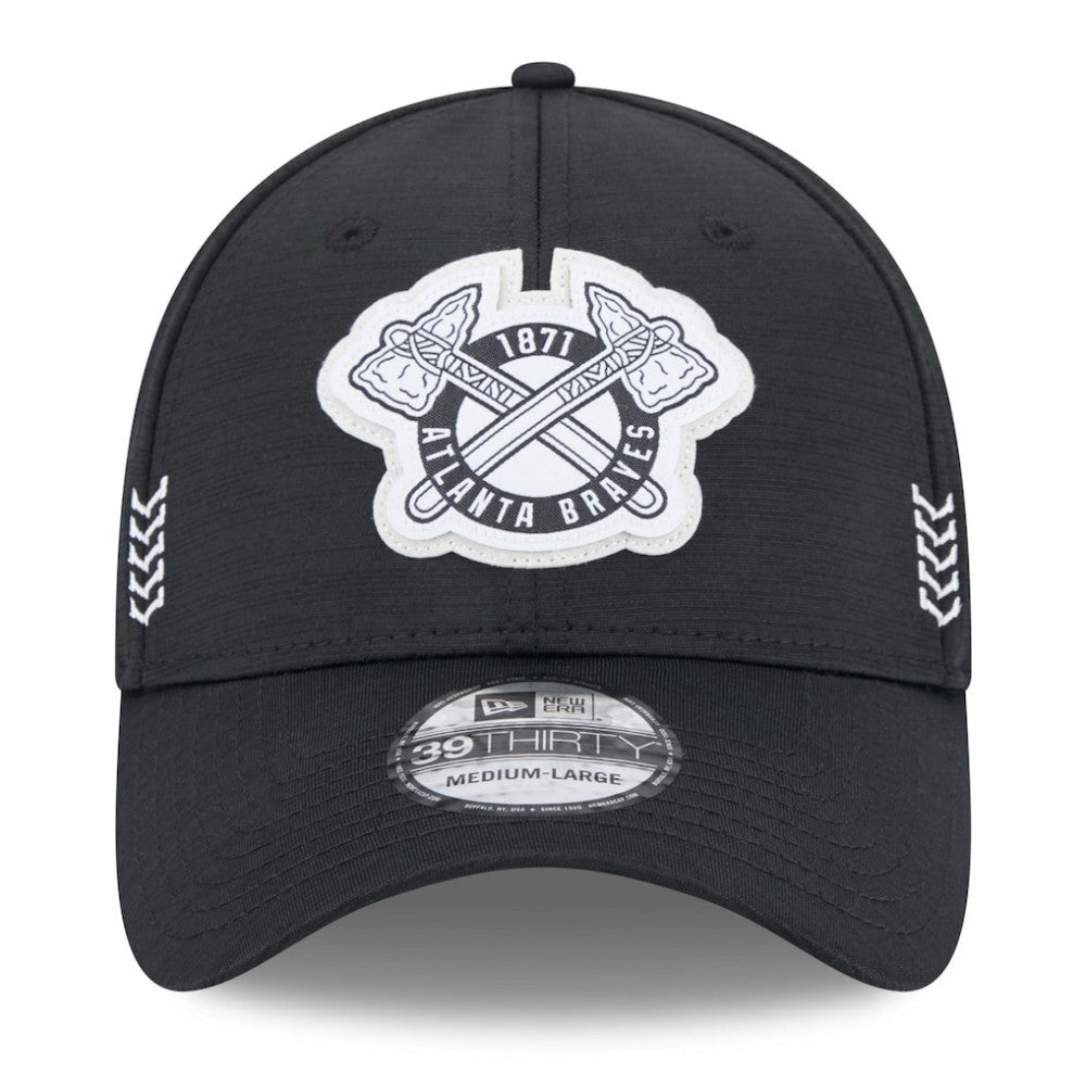 Atlanta Braves 2024 Clubhouse 39THIRTY Flex Hat Black
