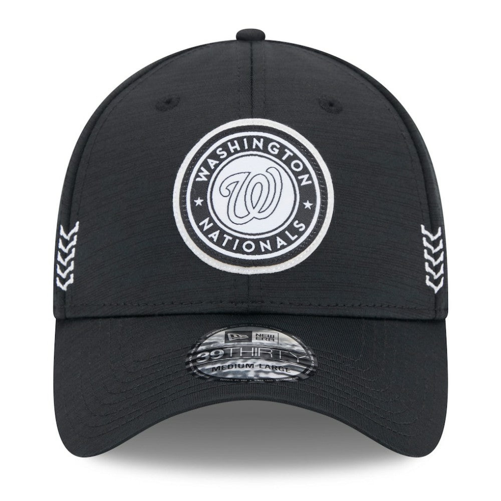 Washington Nationals 2024 Clubhouse 39THIRTY Flex Hat Black