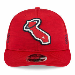 Los Angeles Angels 2024 Clubhouse Low Profile 9FIFTY Snapback Hat Red