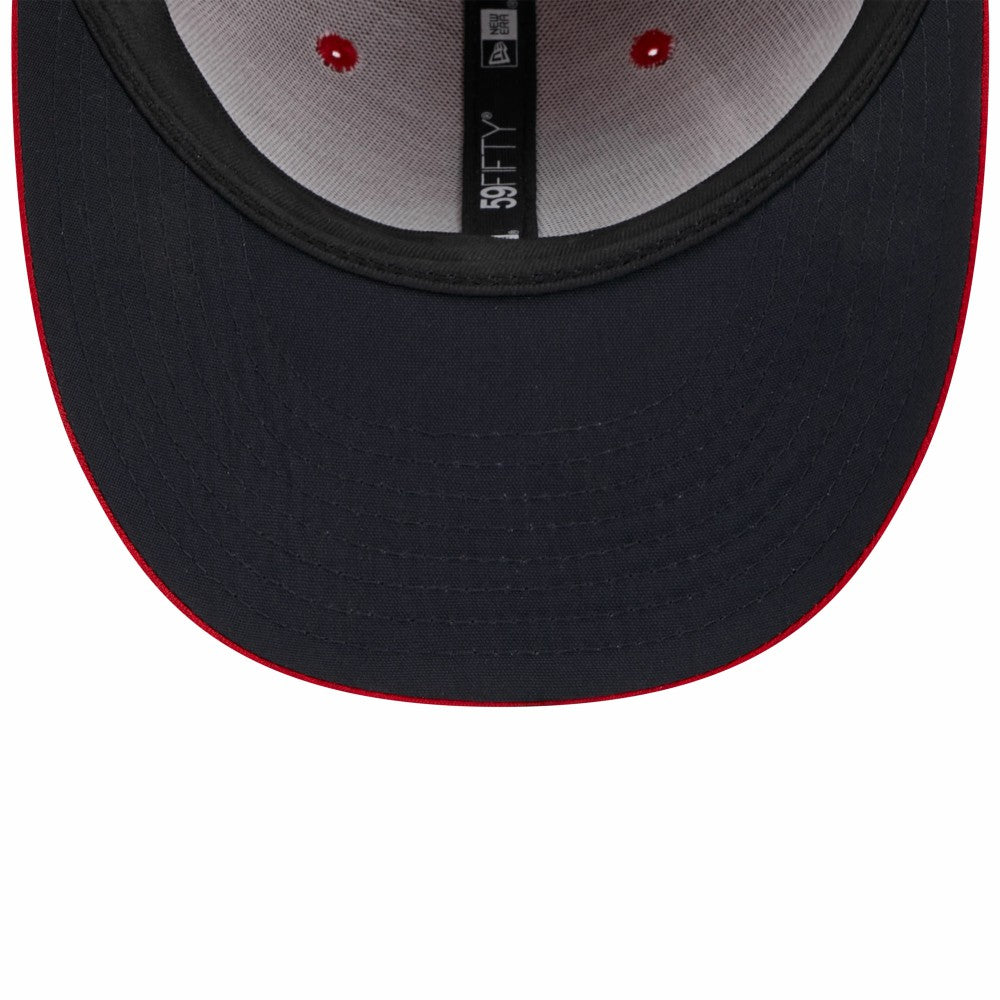 Los Angeles Angels 2024 Clubhouse Low Profile 59FIFTY Fitted Hat Red
