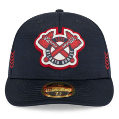 Atlanta Braves 2024 Clubhouse Low Profile 59FIFTY Fitted Hat Navy