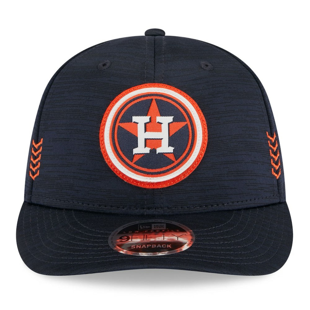 Houston Astros 2024 Clubhouse Low Profile 9FIFTY Snapback Hat Navy