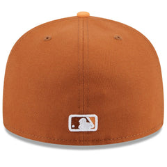 Chicago Cubs Spring Color Basic Two-Tone 59FIFTY Fitted Hat Brown/Orange