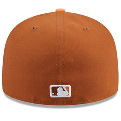 Cincinnati Reds Spring Color Basic Two-Tone 59FIFTY Fitted Hat Brown/Orange