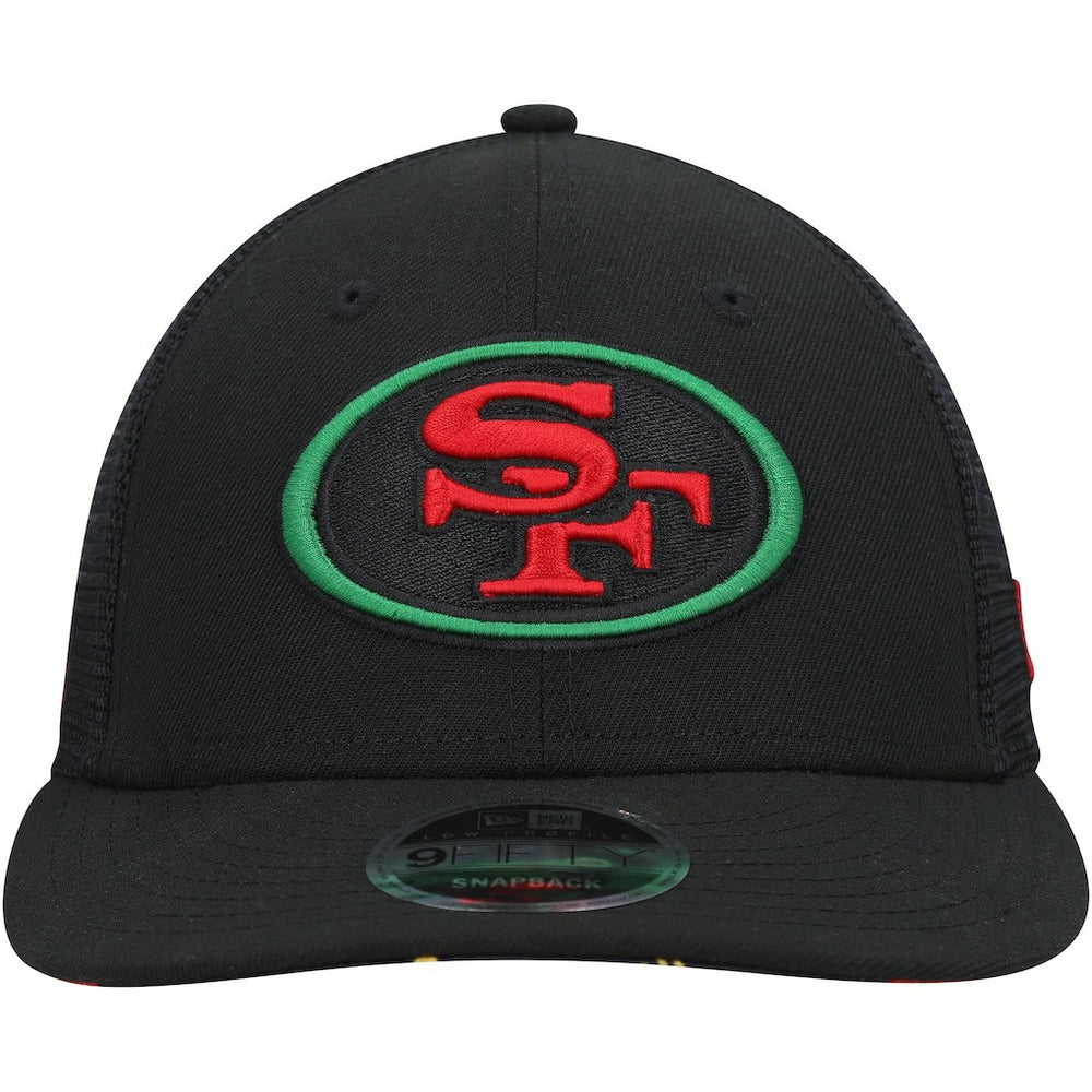 San Francisco 49ers New Era Black Excellence Collection Trucker Low Profile 9FIFTY Snapback Hat - Black discount