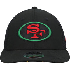 San Francisco 49ers New Era Black Excellence Collection Trucker Low Profile 9FIFTY Snapback Hat - Black discount