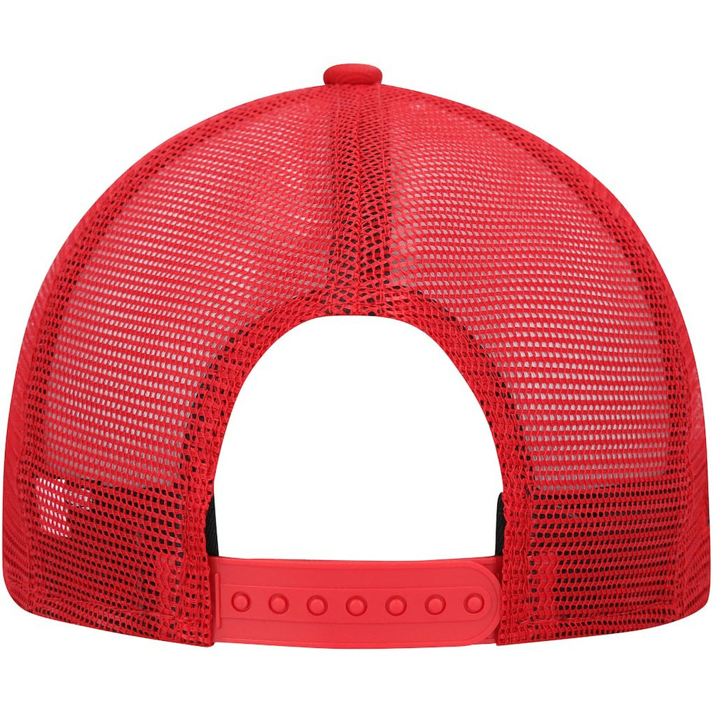 San Francisco 49ers New Era Black Excellence Collection Wordmark Trucker Low Profile 9FIFTY Snapback Hat - Scarlet outlet