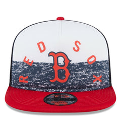 Boston Red Sox Team Foam Front A-Frame Trucker 9FIFTY Snapback Hat White/Red