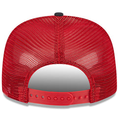 Los Angeles Angels Team Foam Front A-Frame Trucker 9FIFTY Snapback Hat White/Red