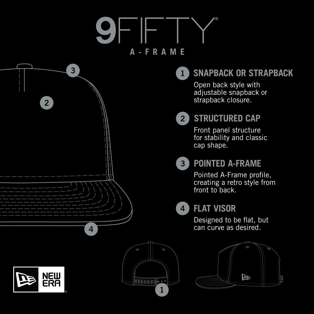 Los Angeles Angels Team Foam Front A-Frame Trucker 9FIFTY Snapback Hat White/Red