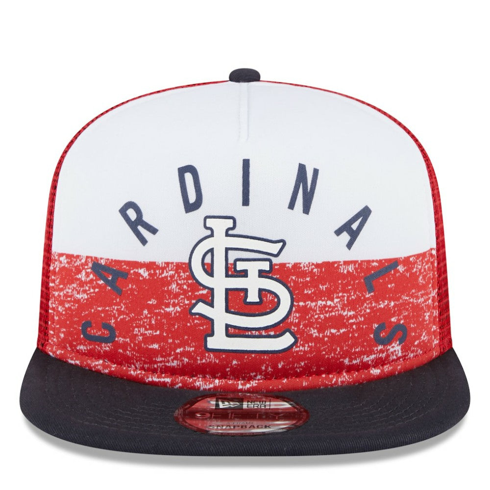 St. Louis Cardinals Team Foam Front A-Frame Trucker 9FIFTY Snapback Hat White/Red