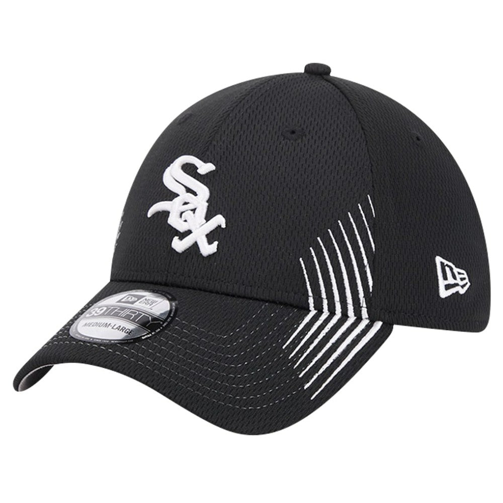 Chicago White Sox Active Dash Mark 39THIRTY Flex Hat Black