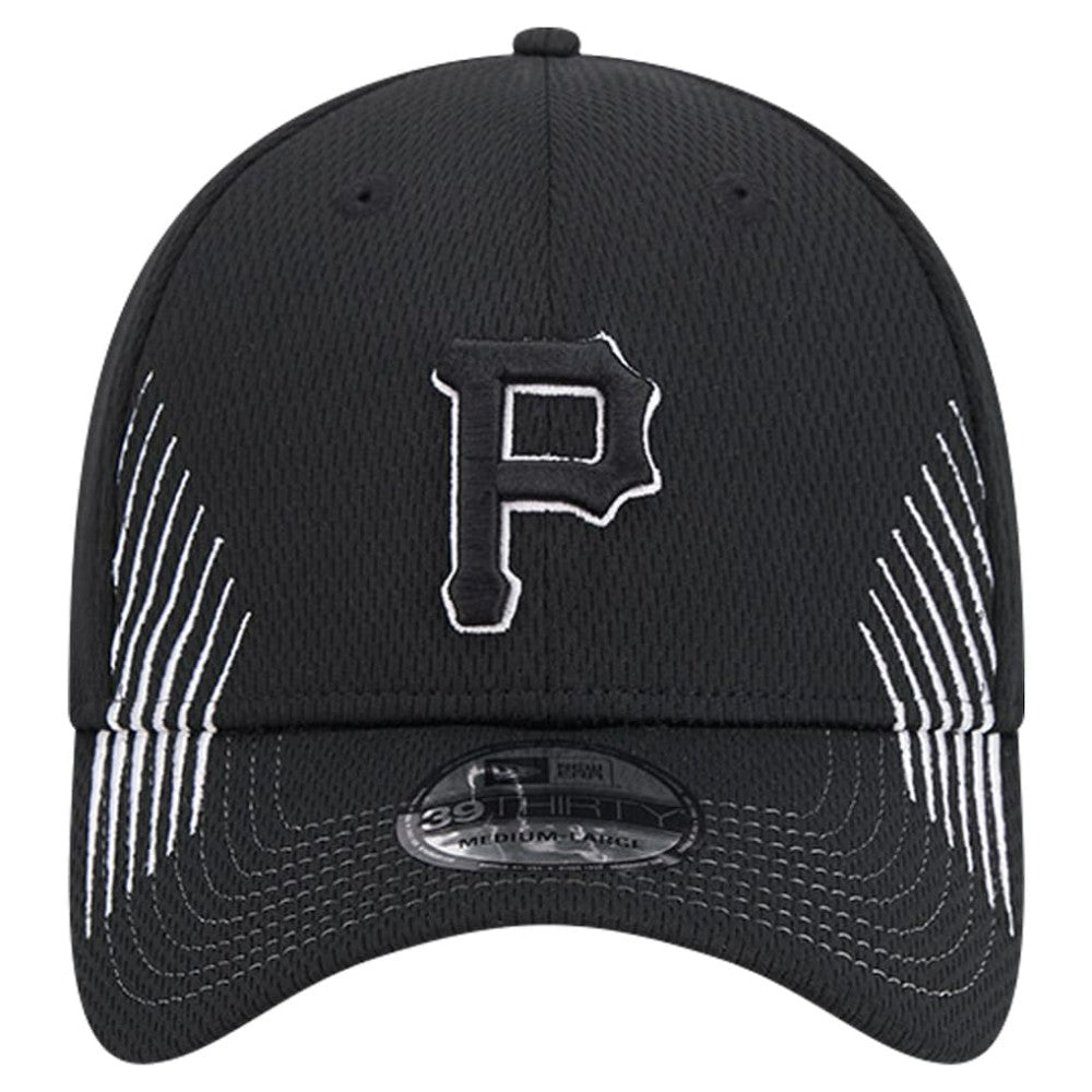 Pittsburgh Pirates Active Dash Mark 39THIRTY Flex Hat Black