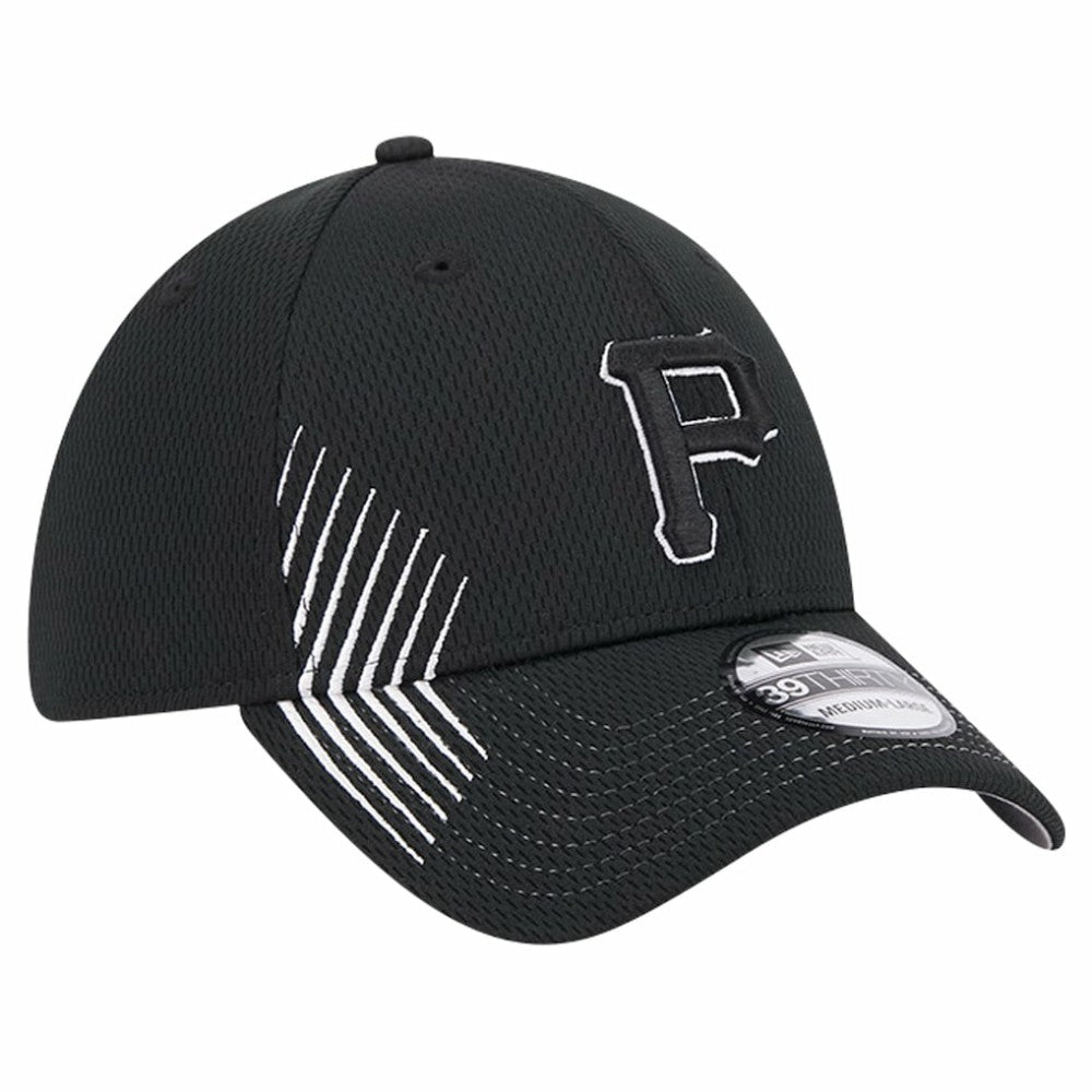 Pittsburgh Pirates Active Dash Mark 39THIRTY Flex Hat Black