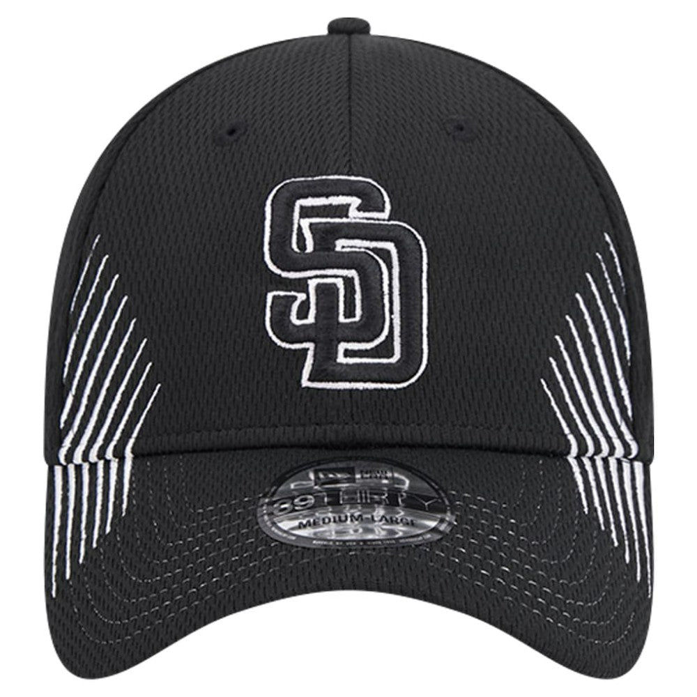 San Diego Padres Active Dash Mark 39THIRTY Flex Hat Black