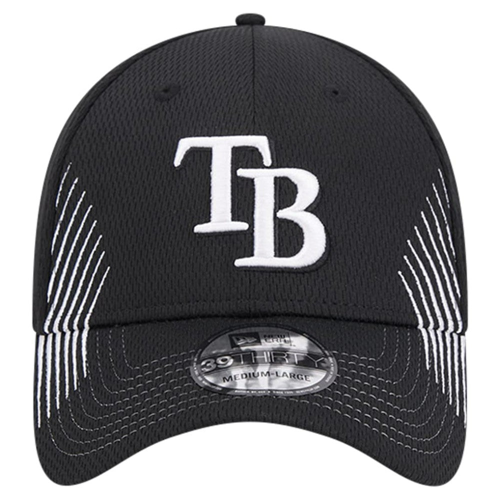 Tampa Bay Rays Active Dash Mark 39THIRTY Flex Hat Black