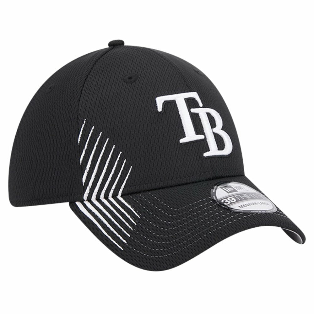 Tampa Bay Rays Active Dash Mark 39THIRTY Flex Hat Black