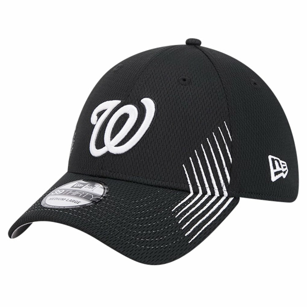 Washington Nationals Active Dash Mark 39THIRTY Flex Hat Black