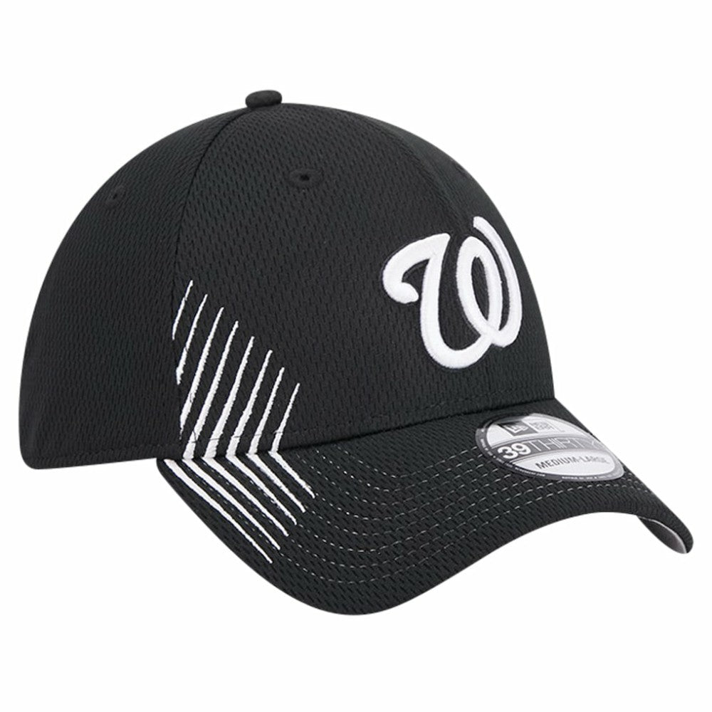 Washington Nationals Active Dash Mark 39THIRTY Flex Hat Black
